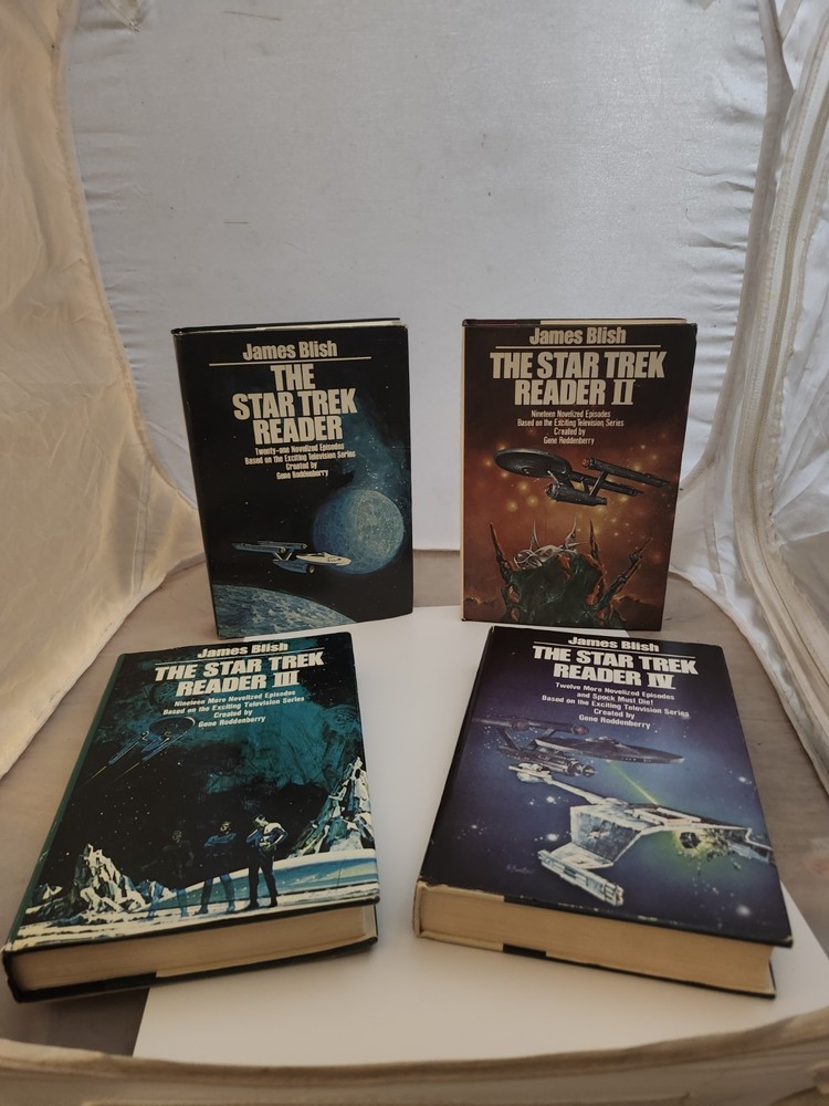 THE STAR TREK READER LOT of 4 - I-II- III-IV - JAMES BLISH Vintage Hardcover