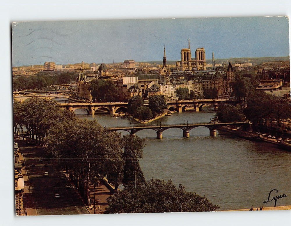 Postcard La pointe Du Vert Galant Paris France