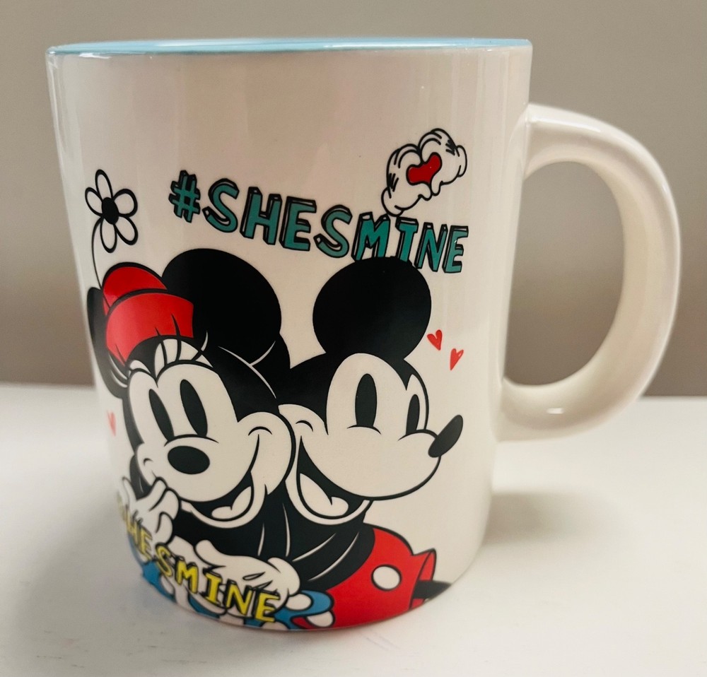 Disney Parks Mickey Mouse Mug 16 Oz Ceramic Hashtag #Hesmine #Shesmine Mickey
