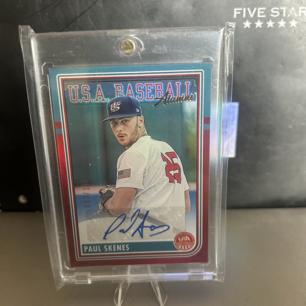 paul skenes autographed card