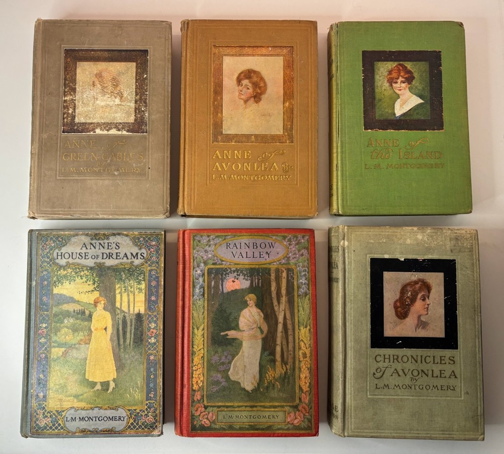 lot of 6 L.M. Montgomery books: Anne of Green Gables, Avonlea, Island, HoD, etc.