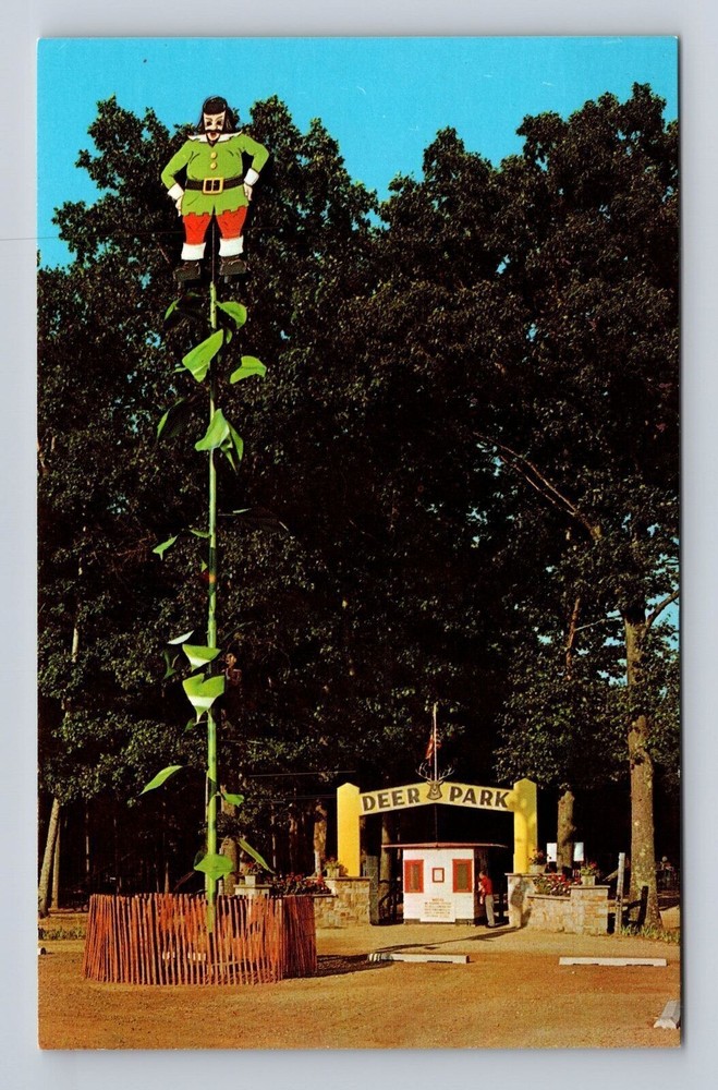 Muskegon MI-Michigan, Deer Park, Antique, Vintage Souvenir Postcard