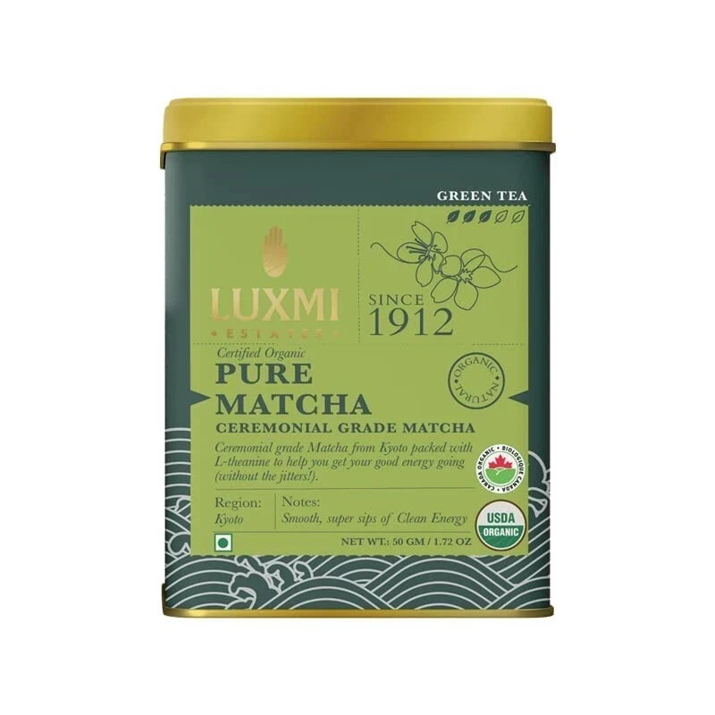 Luxmi Estates Premium Ceremonial Japanese Matcha 50g Free Global Shipping