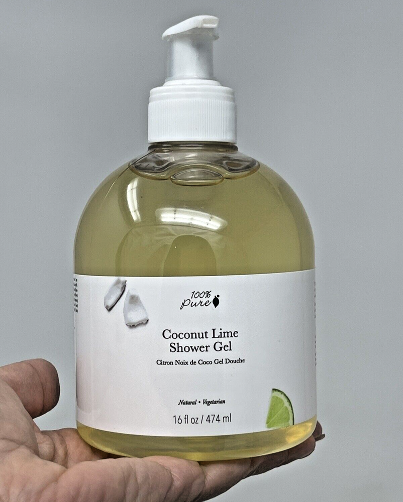 NEW & SEALED! 100% Pure Coconut Lime Shower Gel – Refreshing & Hydrating