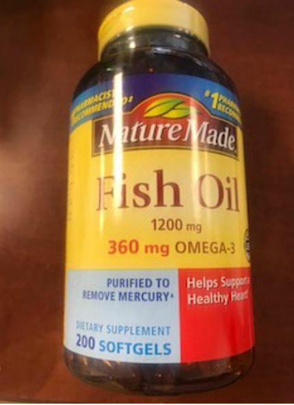 Nature Made Omega-3 Fish Oil Softgels- 1200 mg- 200 ct