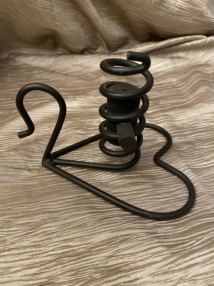 Amish Courting Candle Wrought-iron Heart Primitive Vintage