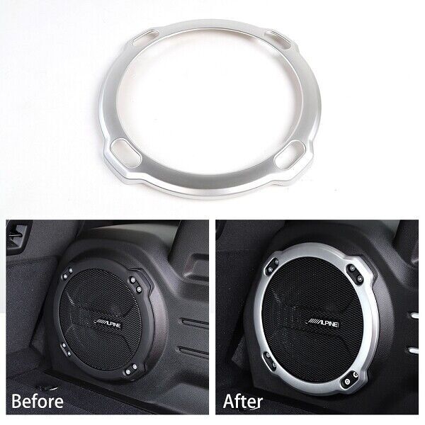 Silver Rear Trunk Cargo Speaker Cover Trim For Jeep Wrangler JL Rubicon 2018-19