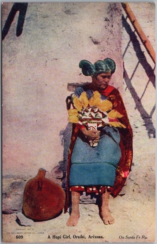 Vintage 1910s ORAIBI, Arizona Indian / Native Americana Postcard 
