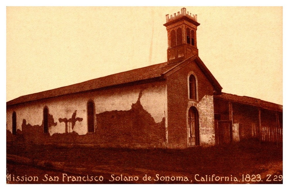 c1910 Mission San Francisco Solano De Sonoma California Vintage Postcard