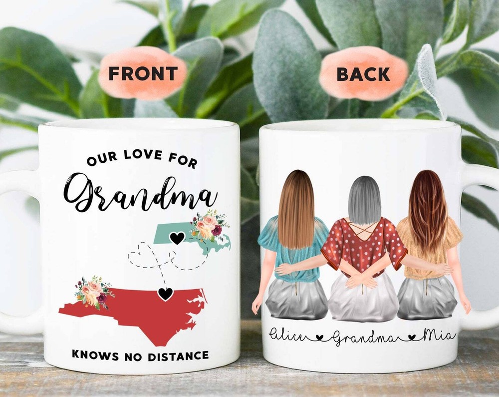 Grandma Long Distance Mug Grandma Gifts Grandma With Granddaughter Mug Mimi Mug