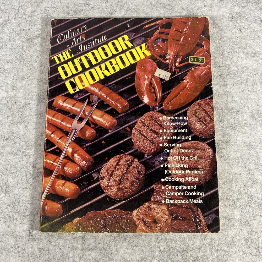 Culinary Arts Institute The Outdoor Cookbook [Vintage 1975 PB] BBQ Camping Grill