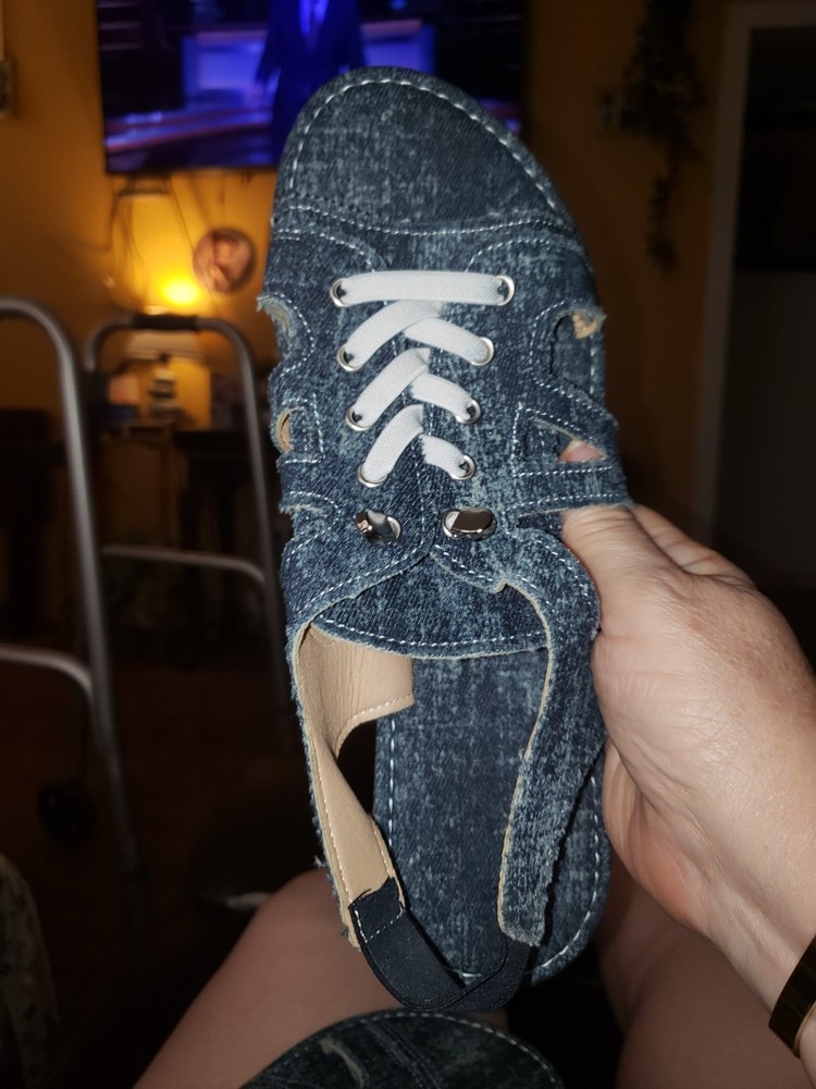 Sandles Blue Sz 10