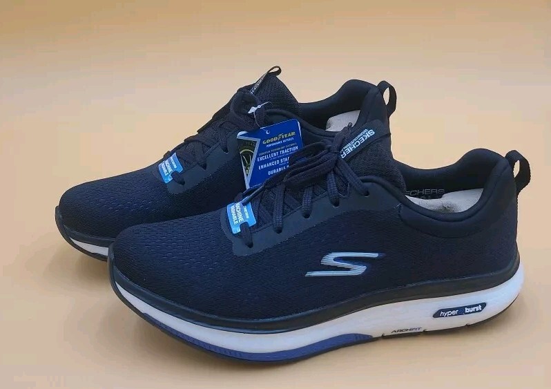 Men's Skechers Go Walk Workout Walker-Outpace - Size 10, Black/Blue