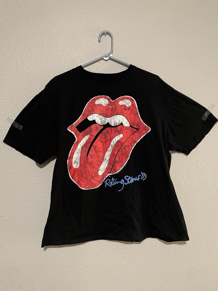 Blk XXL Vintage Inspired Rolling Stones 89 Tour Tongue Band Merch Concert TShirt
