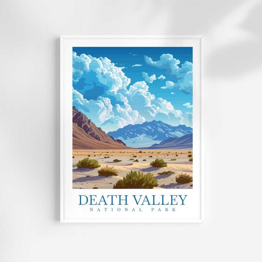 Death Valley National Park Travel Print Wall Art Death Valley Wall Hanging Home