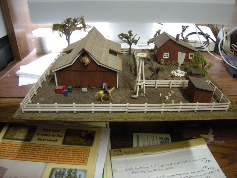 HO scale Built Up Farm