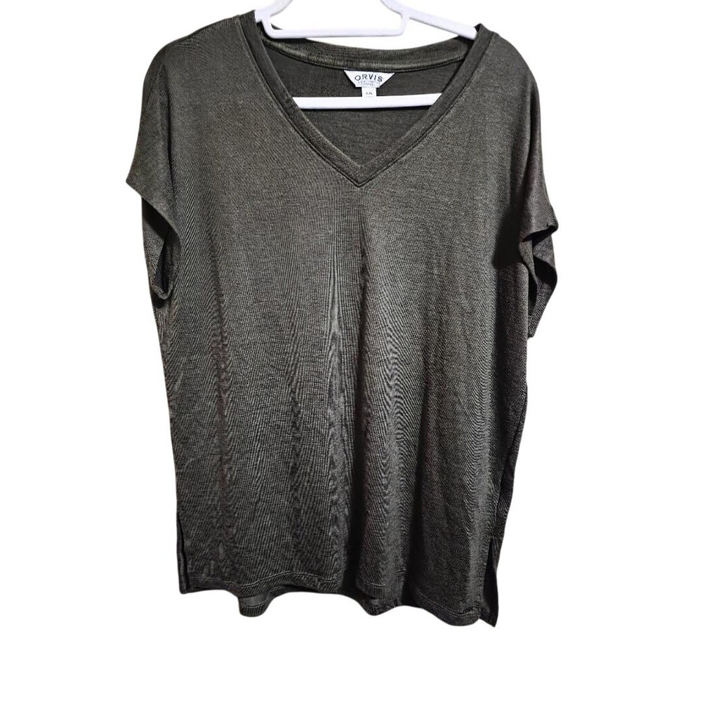 Orvis Women's Forest Green V-Neck Tunic - Size L