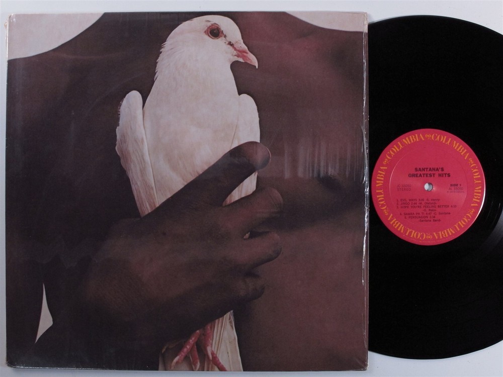 SANTANA Greatest Hits COLUMBIA LP VG+/VG++ SHRINK f