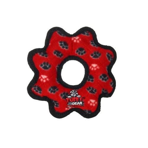 Anillo de engranaje Tuffy Jr Red Paw 1 cada uno de Tuffy