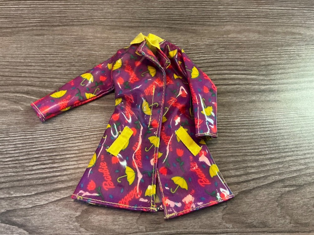 Mattel Barbie Doll Clothes Rain Coat Jacket Outfit Set  Lot