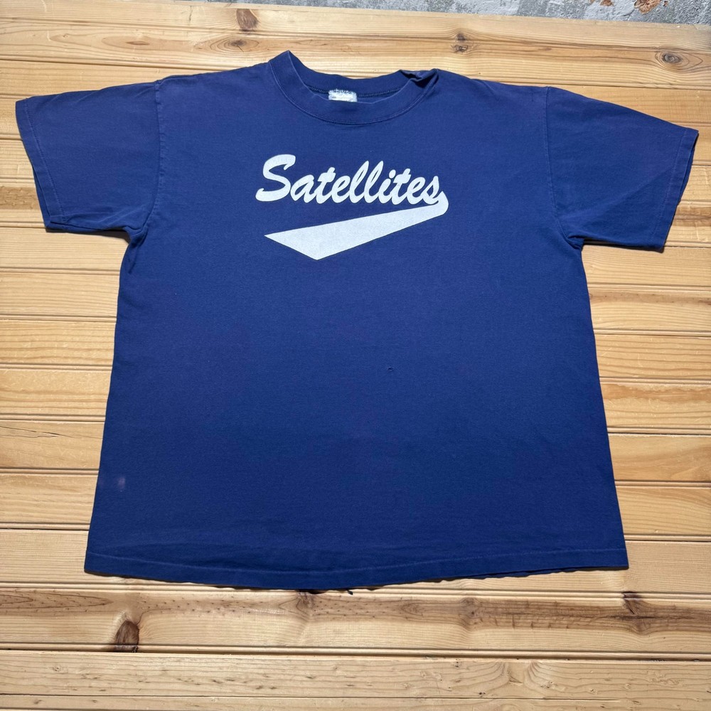 Vintage 90s Satellites Kingwood Cablevision Inc Promo Graphic T-Shirt USA - XL