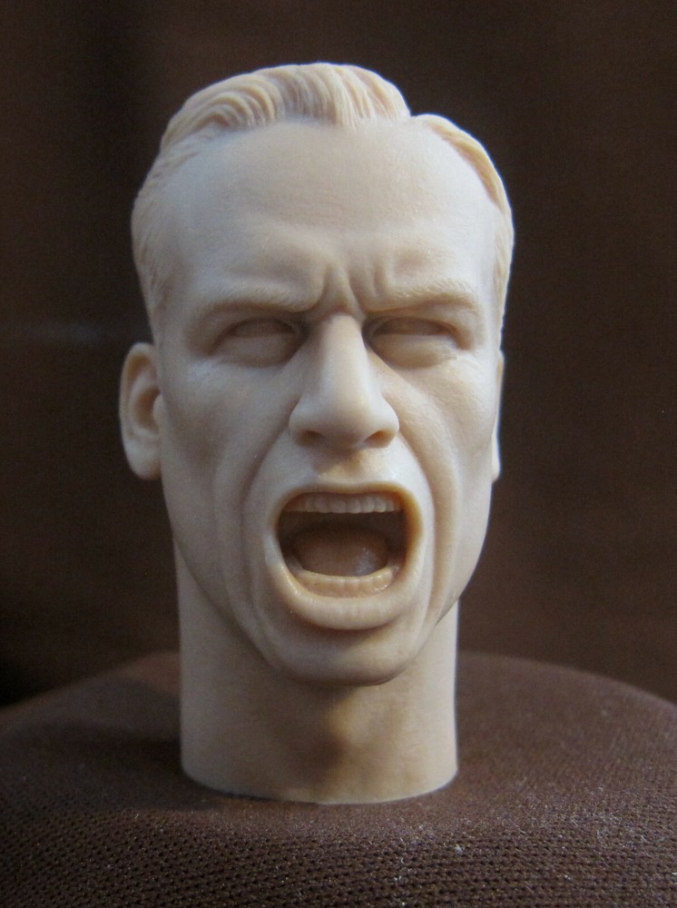 CUSTOM RESIN UNPAINTED KURT MEYER WWII HEAD SCULPT Action figures 1/6 scale D-28
