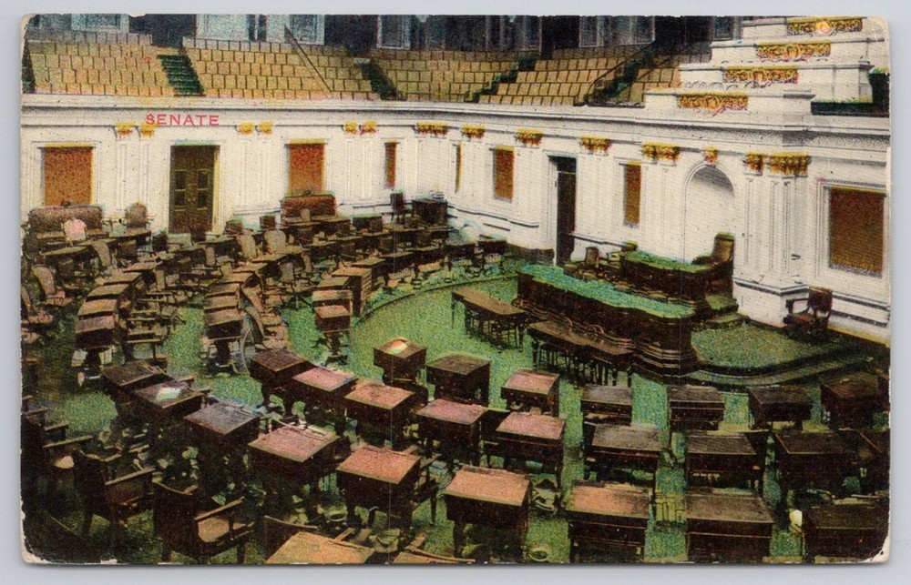 US Capitol Senate Chamber Washington DC Vintage Postcard B.S. Reynolds