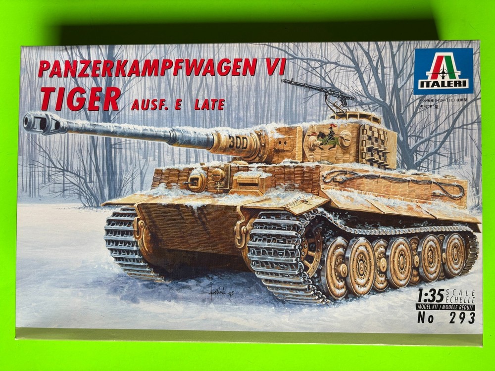 Panzerkampfwagen Vi Tiger Ausf.e German Tank Model Kit 1/35 Scale Italeri New!!!
