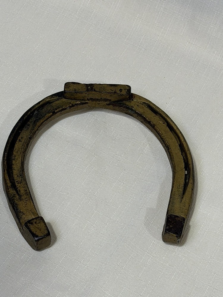 Antique Hand Forged Iron Horseshoe Primitive Blacksmith Rustic Farmhouse Decor