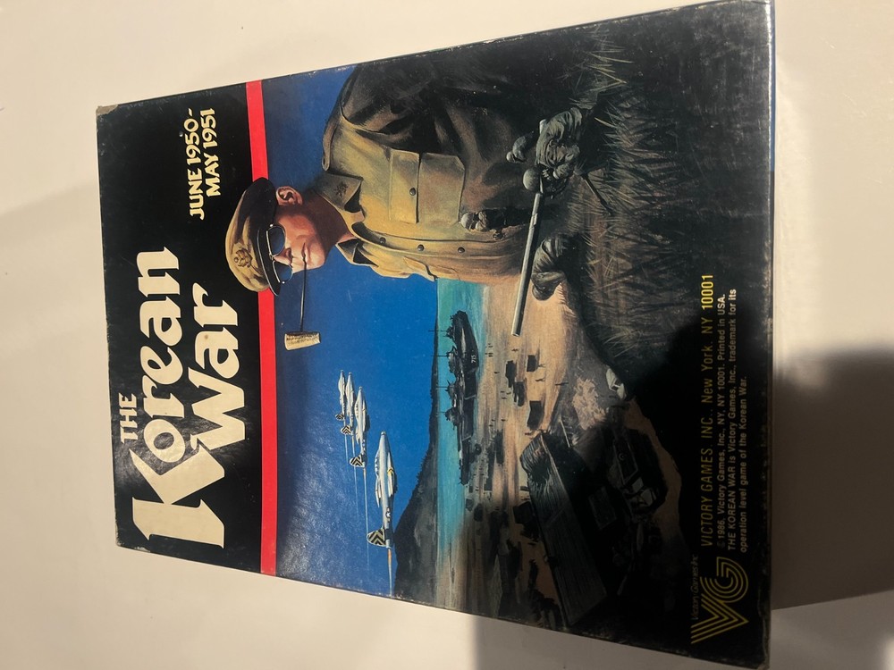 1986 THE KOREAN WAR JUNE 1950 - MAY 1951 War Board Game   Victory Games