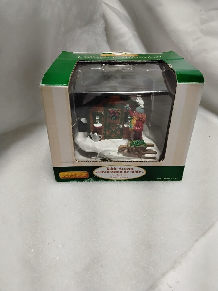 Lemax Christmas Village 2006 Garden Shed Table Accent Decor-image