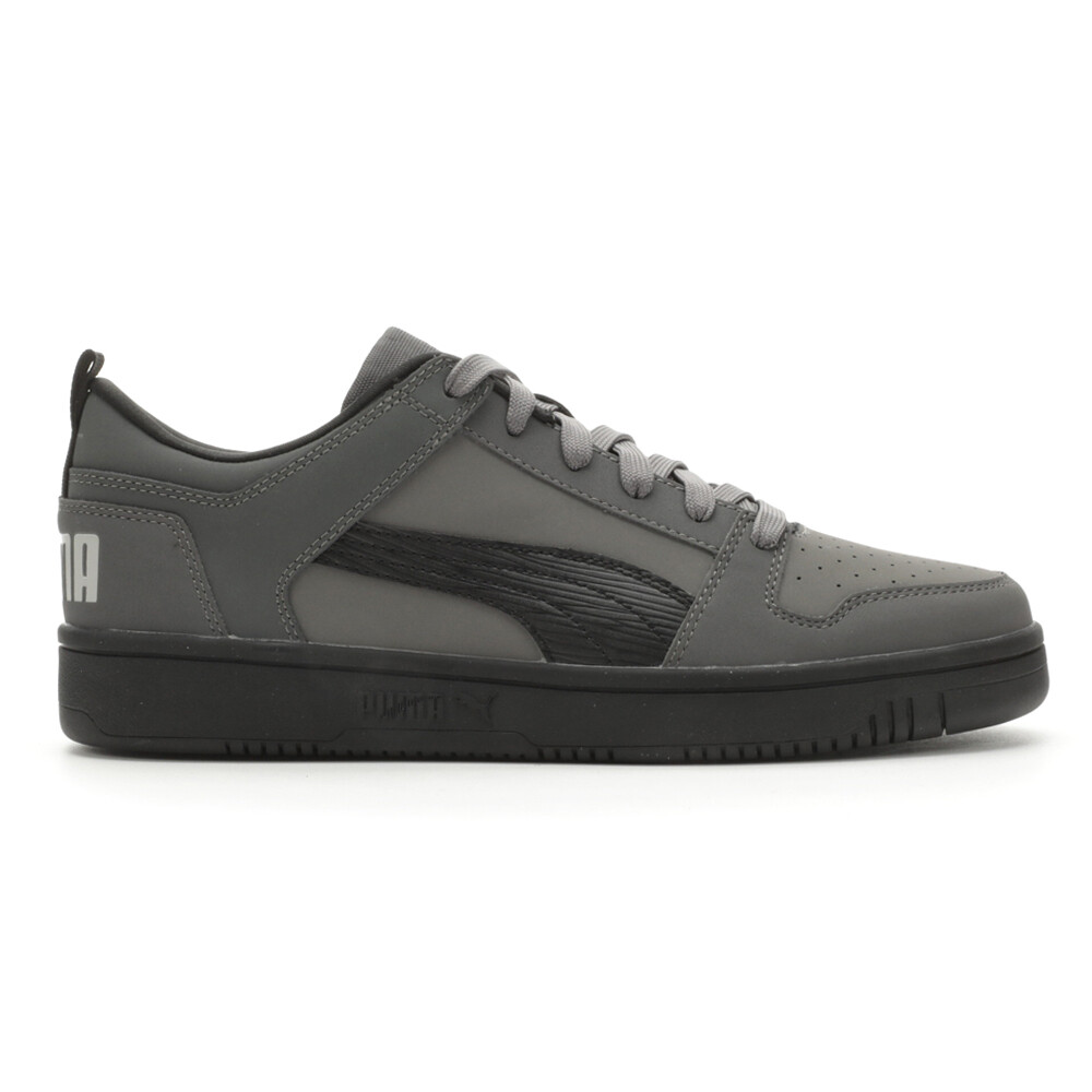 Puma Rebound Layup Buck Lace Up  Womens Grey Sneakers Casual Shoes 39120801