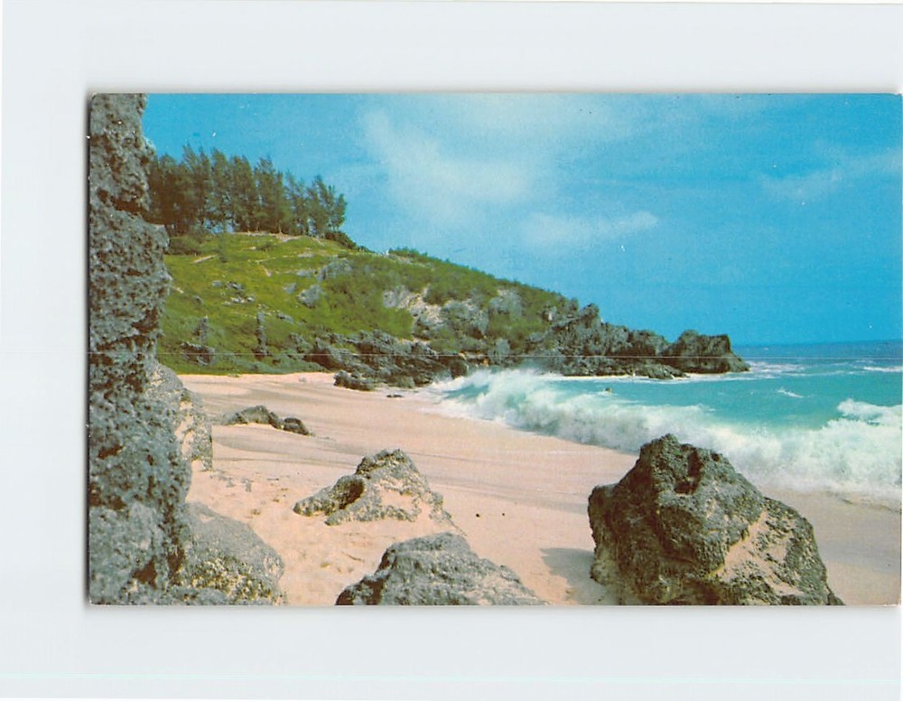 Postcard Rolling Surf Bermuda British Overseas Territory