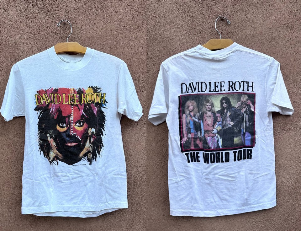 David Lee Roth 1986 World Tour 2sides T-shirt S to 5XL UR618