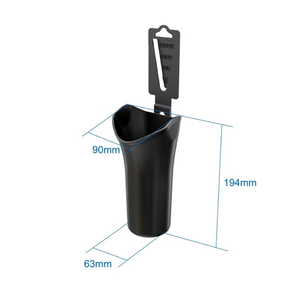 Compact ABS Folding Umbrella Cup Holder 194x90x63mm for Small Umbrellas
