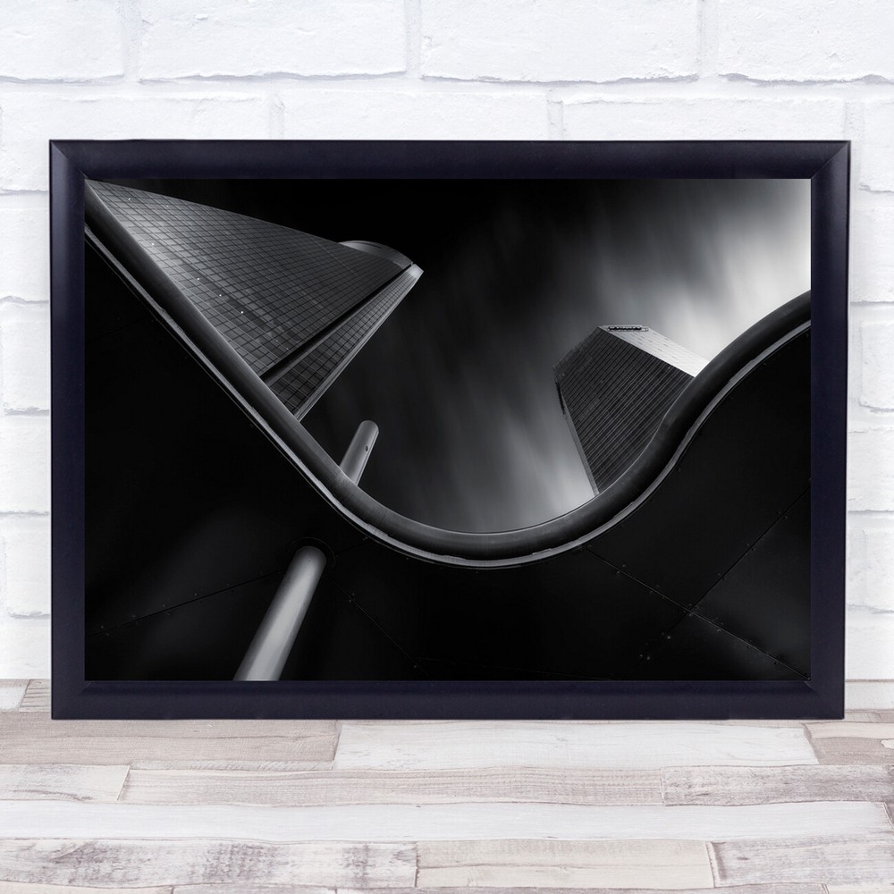 Madrid Architecture Four Towers Skyline Wall Art Print