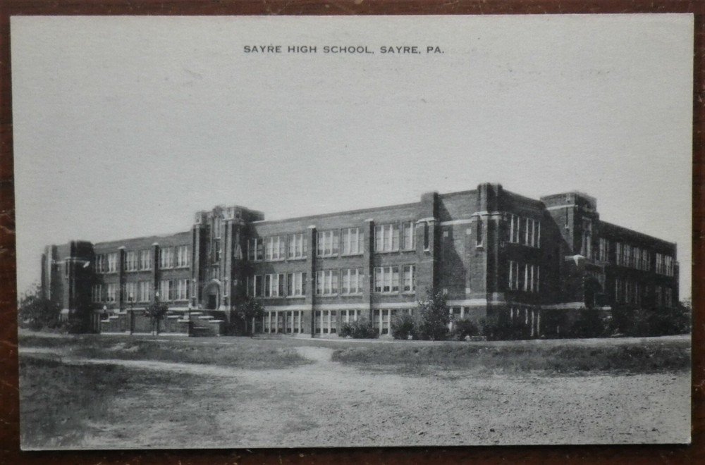 Sayre High School, Sayre, Pennsylvania Postcard