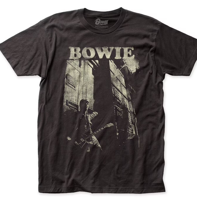 David Bowie Retro Classic Rock T-Shirt Unisex Black Tee TE676