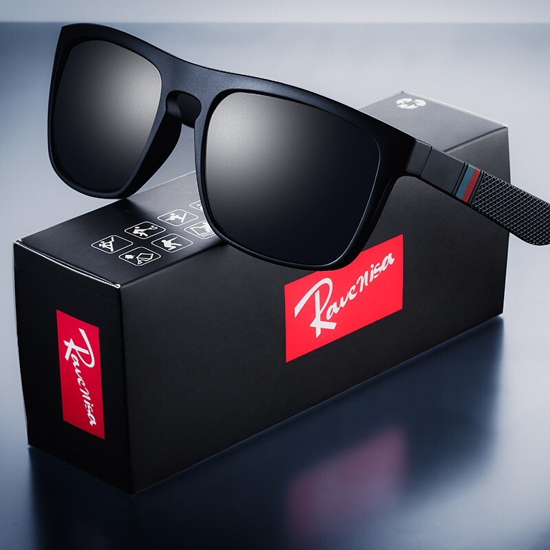 Fashion Square Vintage Polarized Sunglasses Men Women Retro Driving Fishing