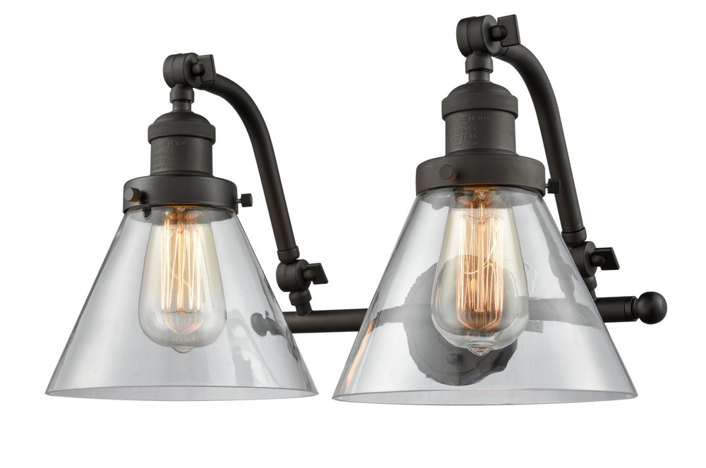 Innovations Lighting 515-2W 18-Inch Wide 2-Light Large Cone Chandelier