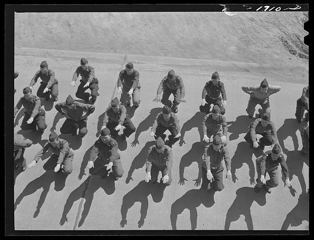 Photo:Fort Benjamin Harrison Indiana 1942 Army Chaplain School Exercises