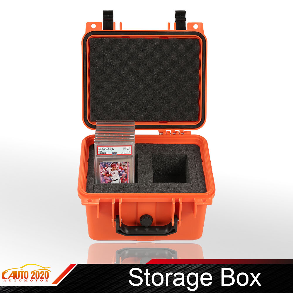 Graded Card Storage Box Deep Travel Size Waterproof Case Slab Holder & Protector