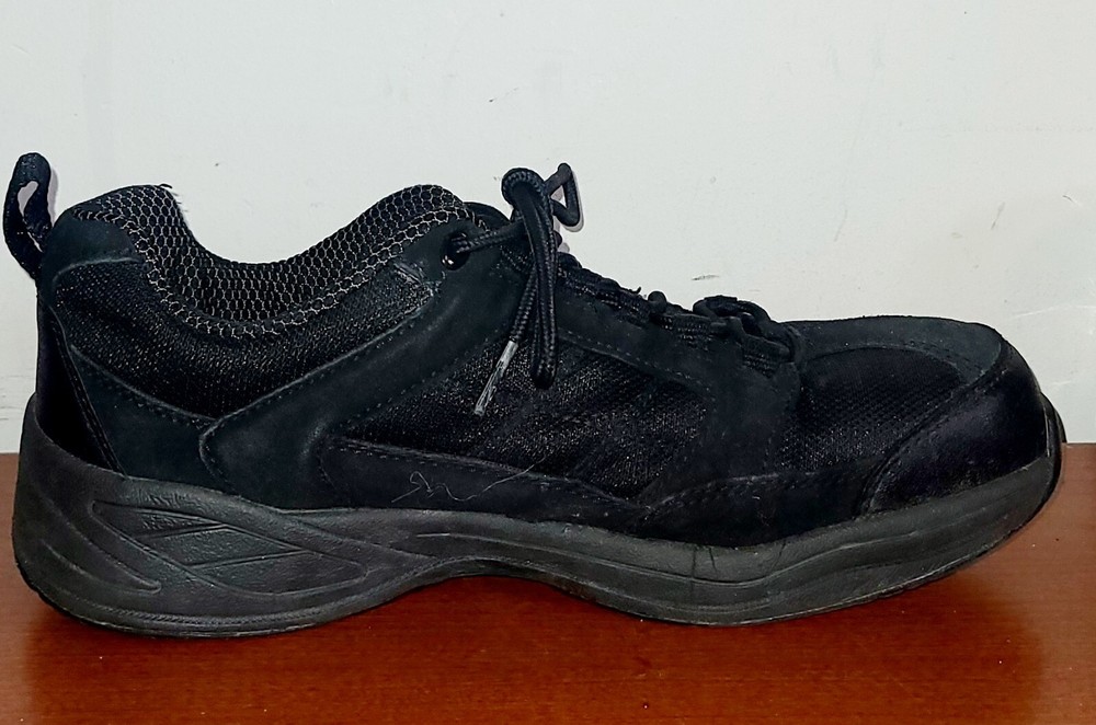 Brahma Steel Toe Shoes Men's 7.5 Safety Work Shoes Black Lace-Up