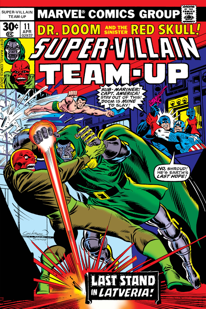 Super Villain Team Up Comic Book Poster Issue 11 Dr. Doom Red Skull Last Stand