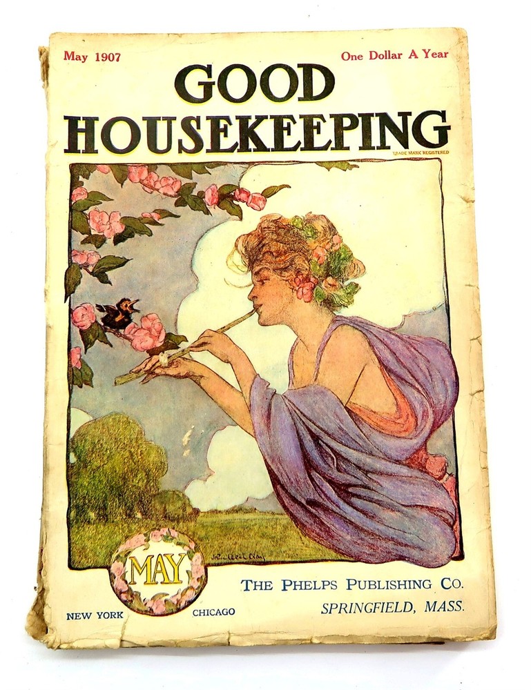 Antique 1907 GOOD HOUSEKEEPING Magazine from May '07 Monthly Mag ~ Nice