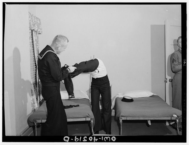 Photo:Washington DC United Nations Service Dormitory Room Sailors 1940s
