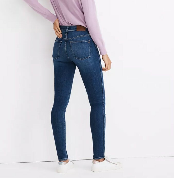 Madewell 10-Inch High-Rise Skinny Jeans Bradshaw Wash Size 24 MB909