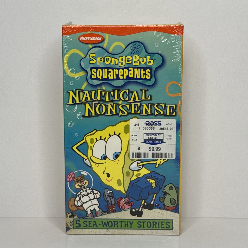 SpongeBob SquarePants Nautical Nonsense (VHS, 2002) SEALED, BRAND NEW