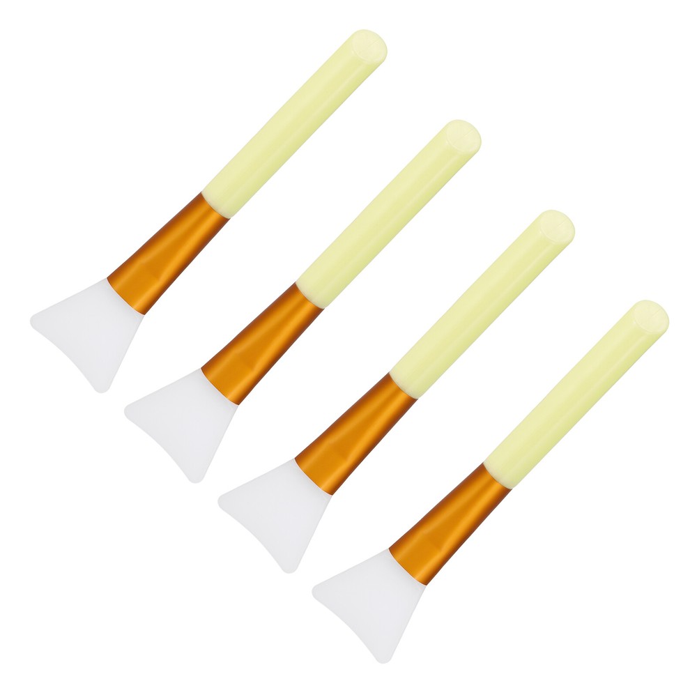 Silicone Epoxy Brushes Yellow Applicator DIY Brush, Pack of 4