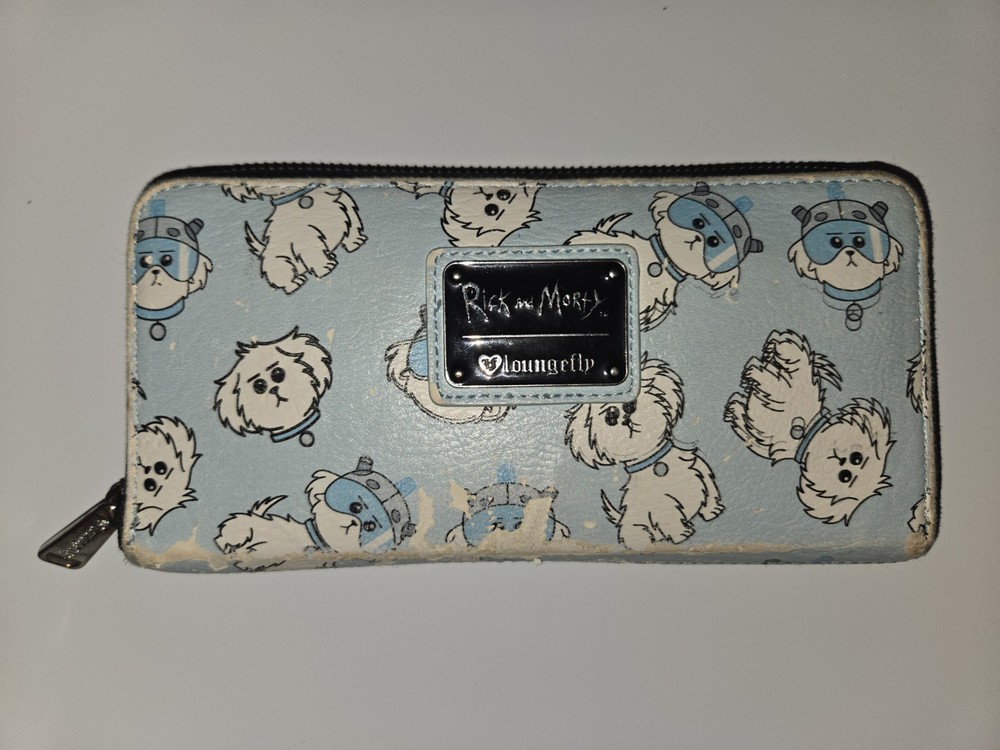 Loungefly Rick And Morty Snuffles Snowball Zipper Wallet